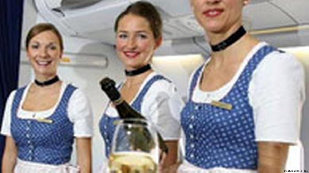 Lufthansa Cabin Crews Don Oktoberfest Gear DW 09 01 2006