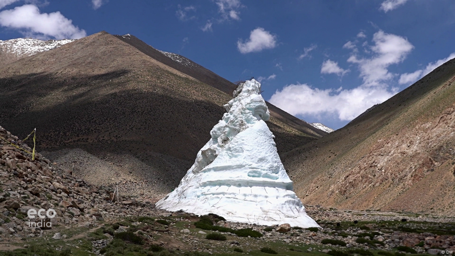 Ice Stupas To Store Water Dw