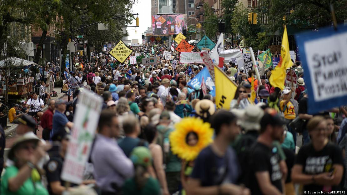 Διαδήλωση ακτιβιστών για το κλίμα στη Νέα Υόρκη 