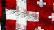 The hotel Belvedere in Davos is lit with Swiss crosses The hotel Belvedere in Davos is lit with Swiss crosses