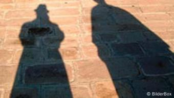 Paar wirft Schatten Paar wirft Schatten