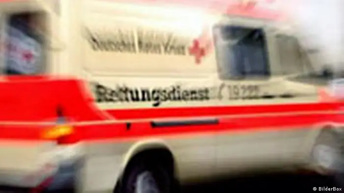 Rettungswagen des deutschen Roten Kreuzes