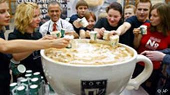 Cappuccino in Moskau
