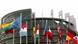 Flags of 25 European nations fly in front of the European parliament in Strasbourg Flags of 25 European nations fly in front of the European parliament in Strasbourg