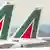 Alitalia jets parked at Rome's Fiumicino airport