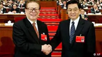 Jiang Zemin und Hu Jintao