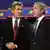 جورج بوش، رييس جمهور امريكا، راست، و رقيب انتخاباتى او جان كرى در تلويزيون