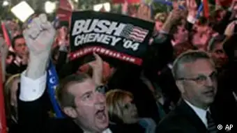 Bush-Anhänger feiern