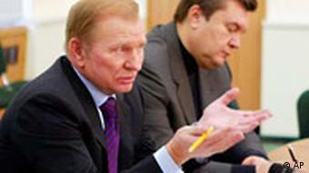 Ukraine Leonid Kutschma und Viktor Janukowitsch