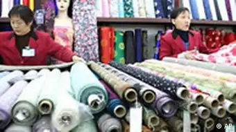 Textilwaren in Peking