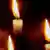 Свечи на траурном мероприятии