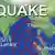 Hartë e epiqendrës së tërmetit dhe vendeve të prekura