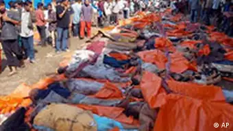Seebeben Opfer in Indonesien