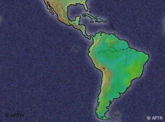 Karte von Lateinamerika- 33 Länder Lateinamerikas und der Karibik schließen sich zur CELAC zusammen