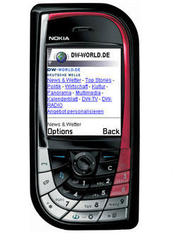 WAP-Handy mit DW-World Deutsch