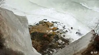 Rügener Kreidefelsen ins Meer gestürzt