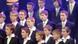 ZDF-Show "Willkommen bei Carmen Nebel" Der Dresdner Kreuzchor, aufgenommen am Samstag (04.12.2004) in Erfurt während der Aufzeichnung der ZDF-Show "Willkommen bei Carmen Nebel", die am 23. Dezember gesendet wird. Foto: Martin Schutt dpa/lth +++(c) dpa - Report+++ ZDF-Show "Willkommen bei Carmen Nebel" Der Dresdner Kreuzchor, aufgenommen am Samstag (04.12.2004) in Erfurt während der Aufzeichnung der ZDF-Show "Willkommen bei Carmen Nebel", die am 23. Dezember gesendet wird. Foto: Martin Schutt dpa/lth +++(c) dpa - Report+++
