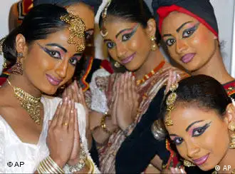 国际旅游博览会上的斯里兰卡姑娘
