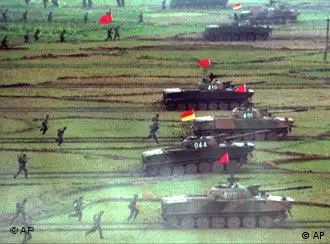军事演习中的中国人民解放军地面部队