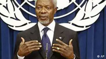 Kofi Annan verlangt UN-Reform
