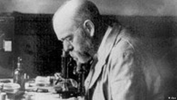 Robert Koh u svojoj laboratoriji u Južnoj Africi 1896.