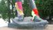 Statue with knitted socks Statue with knitted socks