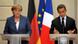 Merkel dhe Sarkozy para gazetarëve Merkel dhe Sarkozy para gazetarëve