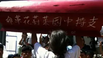 Demonstration in Hongkong gegen Besuch von Li Keqiang