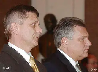 Polens Präsident Kwasniewski und der Premierminister Belka würdigen den Papst