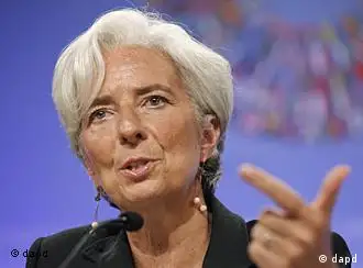 International Monetary Fund (IMF) Managing Director Christine Lagarde gestures during a news conference at the IMF in Washington, Thursday, Sept. 22, 2011, during IMF/ World Bank annual meetings. (AP Photo/Jose Luis Magana)