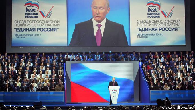 Flash-Galerie Russland Putin Selbstdarstellung Parteitag