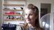 Elfriede Jelinek in her home in Vienna, smiling into the camera. Elfriede Jelinek in her home in Vienna, smiling into the camera.