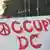 Transparent mit der Aufschrift "Occupy DC" (Foto: DW)
