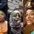 Winners of the 2001 Nobel Peace Prize - Leymah Gbowee, Tawakkul Karman and President Ellen Johnson-Sirleaf