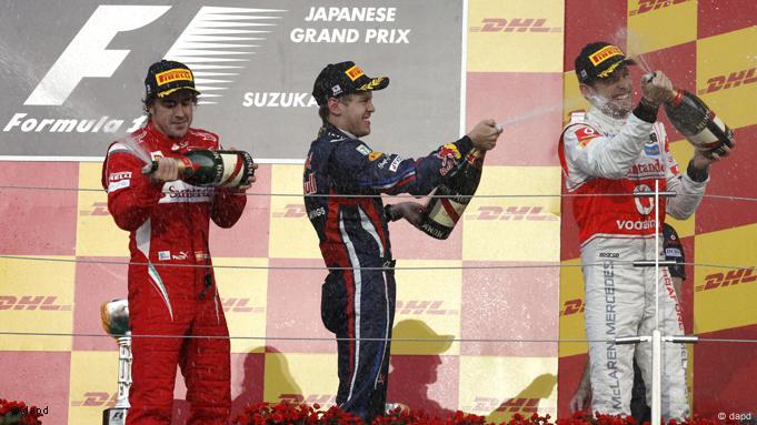 Vettel é terceiro no Japão e garante bicampeonato mundial