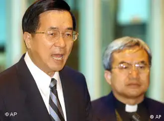 陈水扁这次的梵蒂冈一日游，使他成为首次访问欧洲大陆的台湾元首