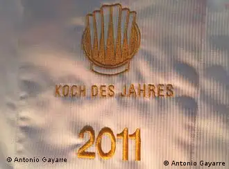 Symbolbild des Wettbewerbs Koch des Jahres, der am 10.10.2011 in der Messe Anuga stattfand; Copyright: Der Autor ist José Antonio Gayarre