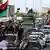 Ливийские повстанцы в освобожденном городе Сирте