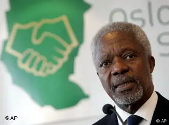 UN Geberkonferenz in Oslo Kofi Annan Sudan