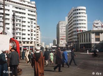 أحد شوارع مدينة الدار البيضاء