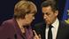 Bundeskanzlerin Angela Merkel (CDU) und Frankreichs Staatspraesident Nicolas Sarkozy geben am Mittwoch (02.11.11) in Cannes in Frankreich nach einem Treffen im Vorfeld des G-20-Gipfels 2011 eine Pressekonferenz. Deutschland und Frankreich haben die Auszahlung der sechsten Tranche an Griechenland an Bedingungen geknuepft. Die Griechen muessten die Beschluesse des 27. Oktober erfuellen und das geplante Referendum muesse positiv fuer den Euro ausgehen, sagte Merkel am Mittwochabend in Cannes nach einem Treffen mit dem franzoesischen Staatspraesidenten Nicolas Sarkozy und dem griechischen Ministerpraesidenten Papandreou. (zu dapd-Text) Foto: Berthold Stadler/dapd Bundeskanzlerin Angela Merkel (CDU) und Frankreichs Staatspraesident Nicolas Sarkozy geben am Mittwoch (02.11.11) in Cannes in Frankreich nach einem Treffen im Vorfeld des G-20-Gipfels 2011 eine Pressekonferenz. Deutschland und Frankreich haben die Auszahlung der sechsten Tranche an Griechenland an Bedingungen geknuepft. Die Griechen muessten die Beschluesse des 27. Oktober erfuellen und das geplante Referendum muesse positiv fuer den Euro ausgehen, sagte Merkel am Mittwochabend in Cannes nach einem Treffen mit dem franzoesischen Staatspraesidenten Nicolas Sarkozy und dem griechischen Ministerpraesidenten Papandreou. (zu dapd-Text) Foto: Berthold Stadler/dapd