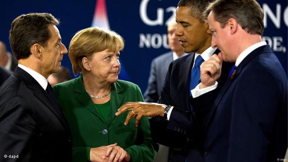 Samit G20 u Kanu: Sarkozi, Merkel, Obama i Kameron (03.11. 2011)