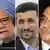 Singh, Ahmadinedschad und Zardari: caught in the troubled triangle