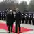 Traian Băsescu a fost primit cu onoruri militare de preşedintele Germaniei Christian Wulff