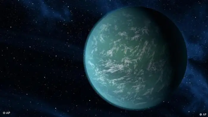 Zeichnung des Planeten Kepler 22b