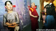 Flash-Galerie 250 Jahre Marie Tussaud Wachsfigur Aung San Suu Kyi und Dalai Lama