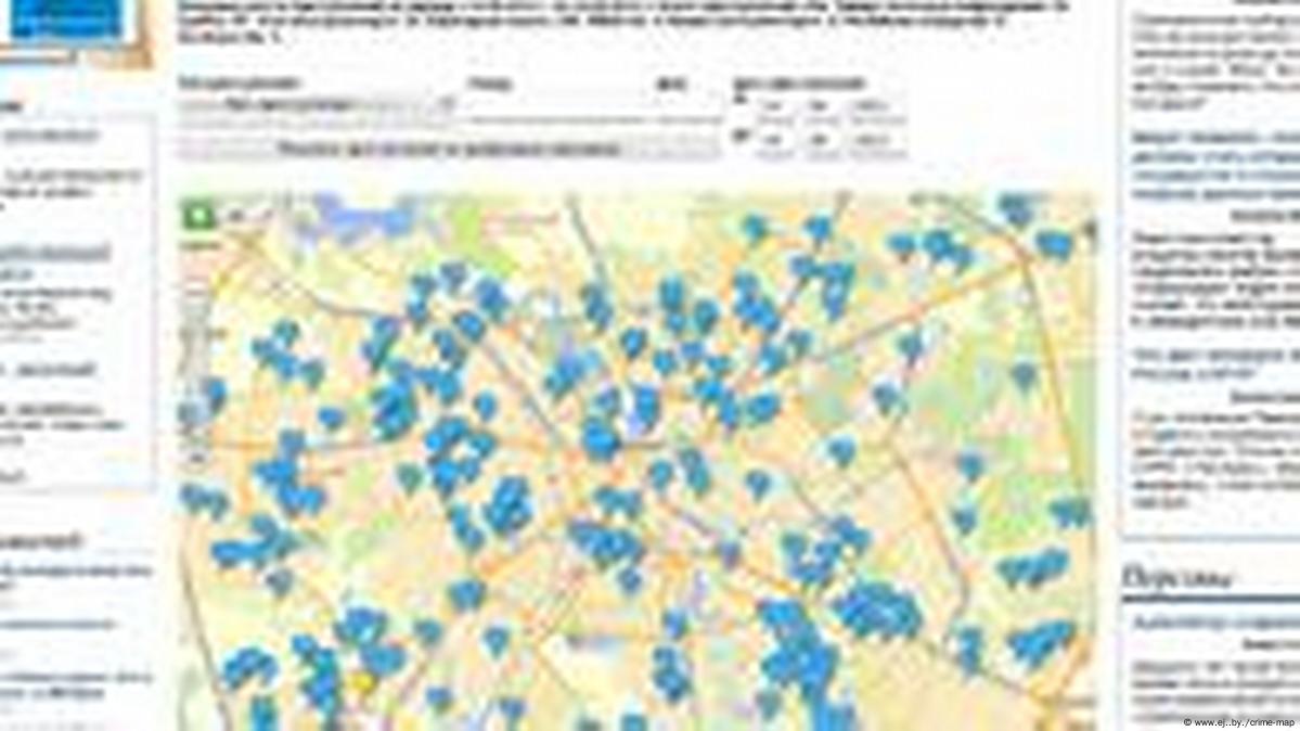В Байнете появилась криминальная карта Минска – DW – 08.12.2011