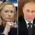 Hillary Clinton and Vladimir Putin
