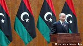 Libya's National Transitional Council (NTC) chairman Mustafa Abdul Jalil