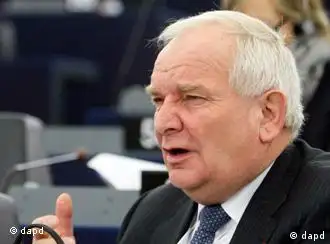 Chairman of European People's Party (EPP) group in the European Parliament Joseph Daul reacts at the European Parliament in Strasbourg, eastern France, Tuesday, Dec. 13, 2011 during the debate on the European debt crisis and the EU summit. (Foto:Christian Lutz/AP/dapd)